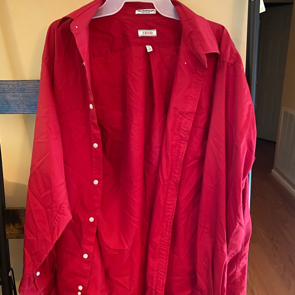 Red dress shirt